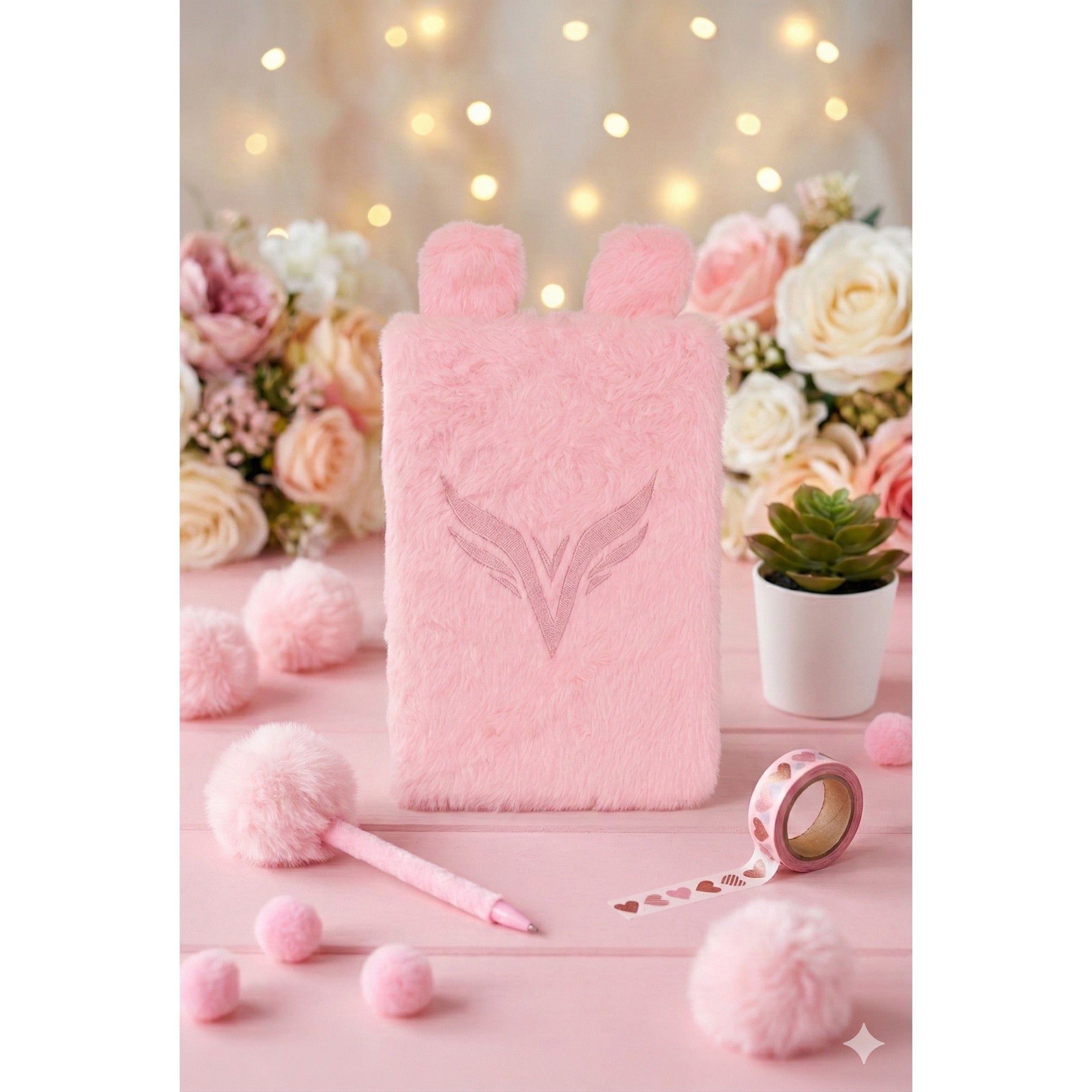 Kitty notebook pink colour