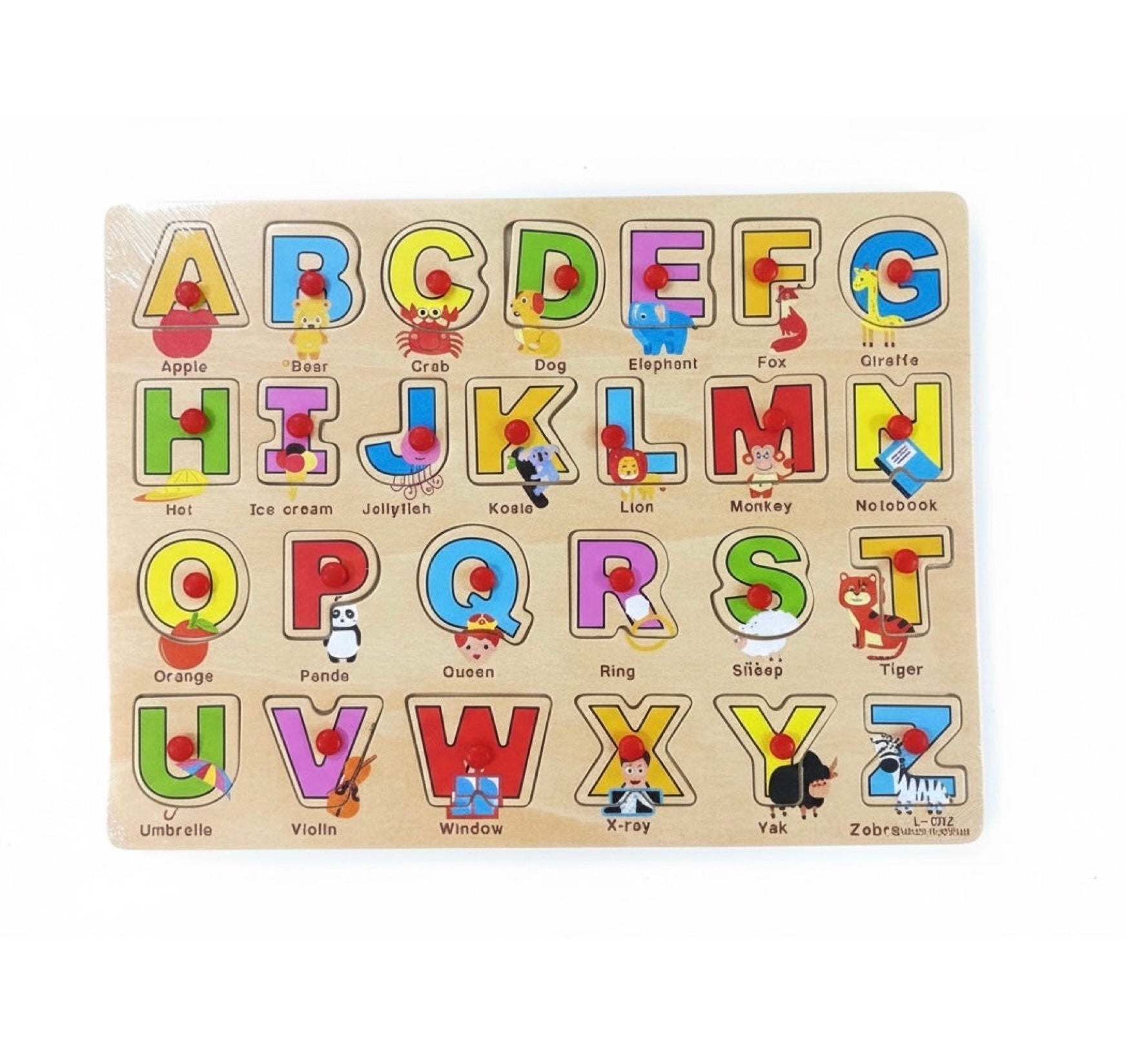 Alphabetical Wooden slate