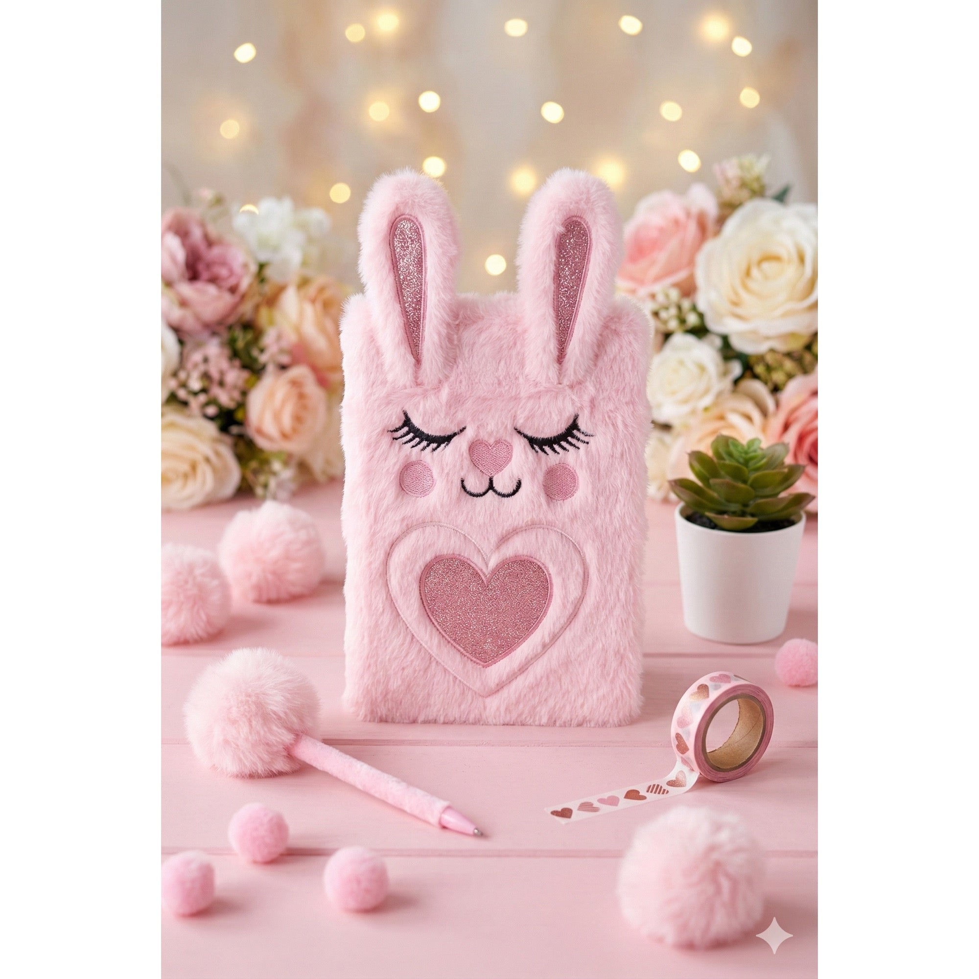 Kitty notebook pink colour