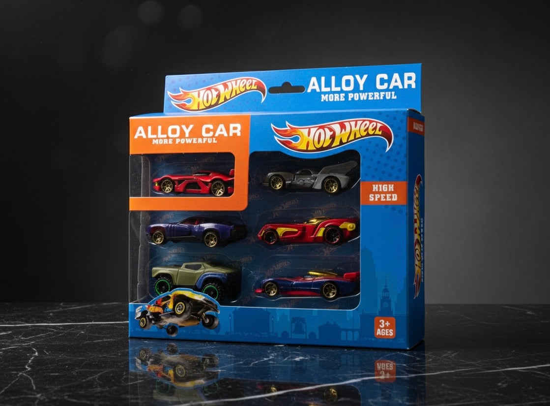 Hotwheels alloy car (pack of 6)