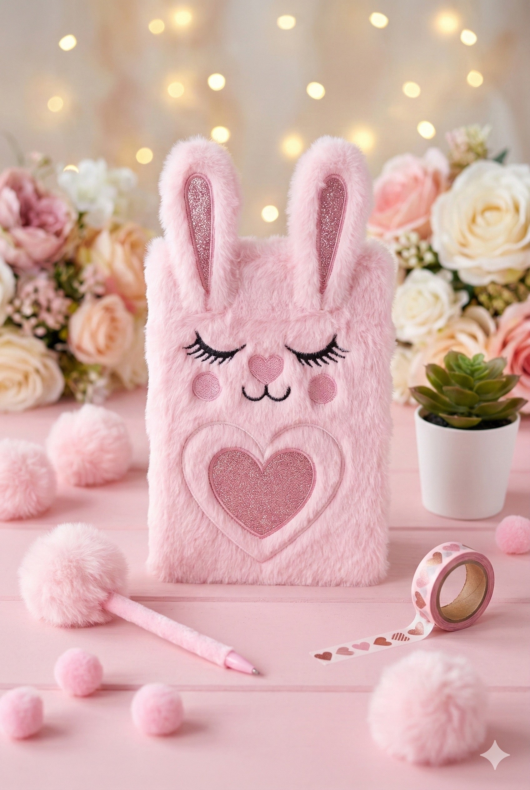 Kitty notebook pink colour